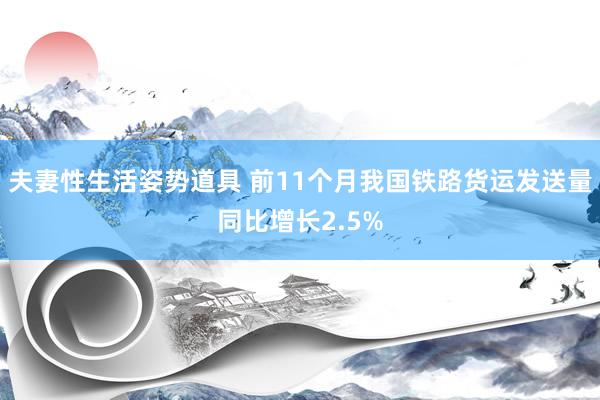 夫妻性生活姿势道具 前11个月我国铁路货运发送量同比增长2.5%