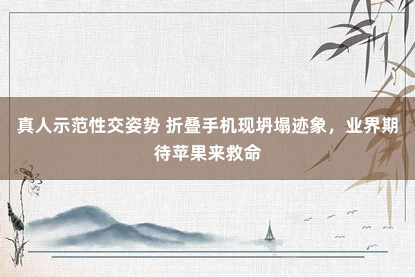 真人示范性交姿势 折叠手机现坍塌迹象，业界期待苹果来救命