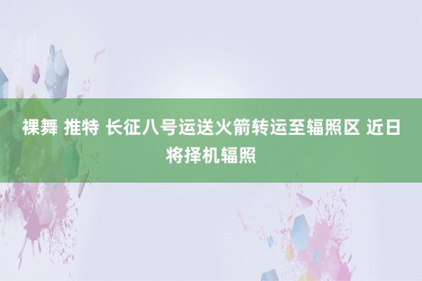 裸舞 推特 长征八号运送火箭转运至辐照区 近日将择机辐照