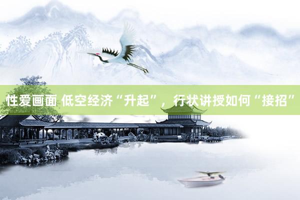 性爱画面 低空经济“升起”，行状讲授如何“接招”
