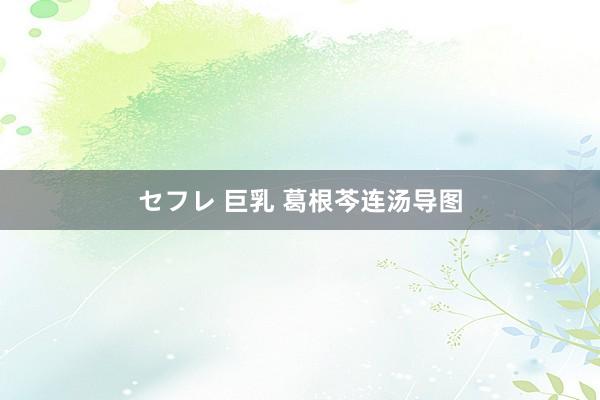セフレ 巨乳 葛根芩连汤导图