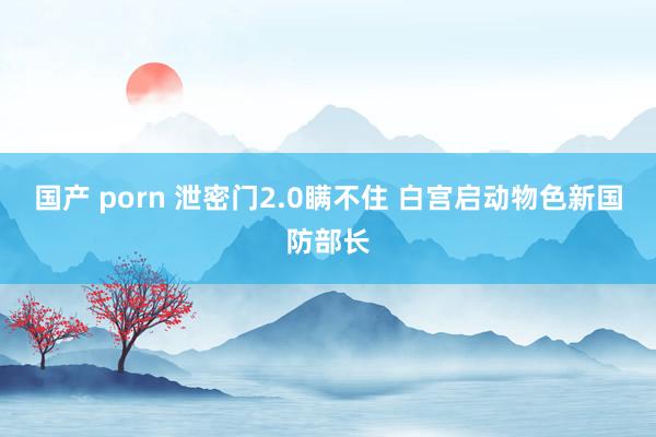 国产 porn 泄密门2.0瞒不住 白宫启动物色新国防部长